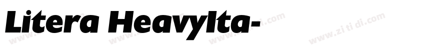 Litera HeavyIta字体转换